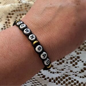 Handmade Taylor Swift DOWN BAD Beaded Friendship Bracelet - Adjustable